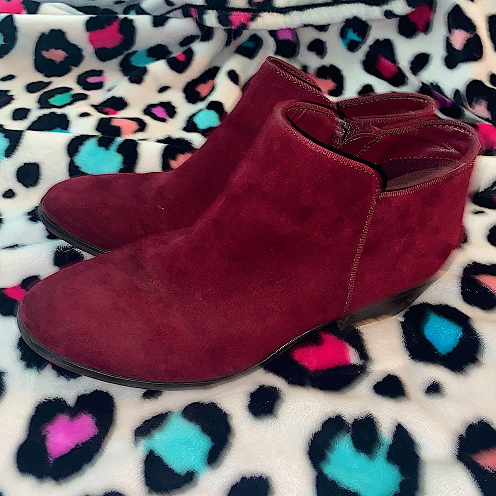 Velvet, Maroon, Size 9, Women’s Ankle Boot